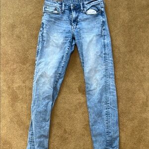 American Eagle Outfitters Slim Straight Jeans - Light Blue